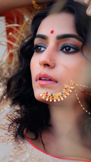 Rishikaa Singh Chandel Instagram - Ram Chahe Leela ❤️ 
:
:
MUAH - @urvashimakeup_official 
:
#rishikasinghchandel #reelsinstagram #styleinspo #reels #explore #song