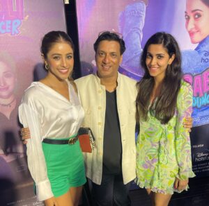 Rishikka Bali Instagram - Premier night for #bablibouncer movie 

What an incredible movie with outstanding performances by all and especially @tamannaahspeaks and directed by the best @imbhandarkar and written by @real.amitjoshi 

and thanks to the very pretty @khushboovaidya for being such a lovely Co actor and a friend ❤️ ♥️ 

Thankyou so much @imbhandarkar sir for giving me this opportunity . I will cherish it for life and will be eternally grateful 🙏 

You guys can watch this film on @disneyplushotstar from today onwards 

@jungleepictures @starstudios 

#cheers #movienight🎬 #bablibouncer #cinema