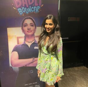 Rishikka Bali Instagram - Premier night for #bablibouncer movie 

What an incredible movie with outstanding performances by all and especially @tamannaahspeaks and directed by the best @imbhandarkar and written by @real.amitjoshi 

and thanks to the very pretty @khushboovaidya for being such a lovely Co actor and a friend ❤️ ♥️ 

Thankyou so much @imbhandarkar sir for giving me this opportunity . I will cherish it for life and will be eternally grateful 🙏 

You guys can watch this film on @disneyplushotstar from today onwards 

@jungleepictures @starstudios 

#cheers #movienight🎬 #bablibouncer #cinema