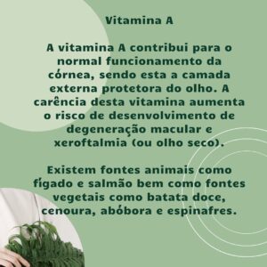 Rita Andrade Instagram - Visão & Nutrição 

Os alimentos têm o poder de nos dar ou tirar saúde. Nem sempre pensamos na saúde no prato 🥗, na importância e impacto dos nutrientes que ingerimos e nos podem (mesmo!) proteger contra, por exemplo, a degeneração da visão.

Sempre ouvimos dizer que a cenoura faz os olhos bonitos.. e faz de facto muito bem aos olhos, mas bonitos são todos 😅

Neste post quis mostrar que há alimentos e suplementos que são excelentes para a saúde ocular mas não posso deixar de lembrar que cada prato pode ser funcional e dar-nos SAÚDE no geral. ❤️

Em Portugal estima-se que 5% da população sofre de glaucoma (a principal causa de cegueira). Vamos lá fazer pequenas mudanças para grandes resultados e ver 👀 bem se temos os nutrientes necessários no prato 🤗

Para um plano alimentar personalizado pode marcar a sua consulta de nutrição funcional através do 911556990 na clínica MindEat (presencial ou online) ou marcar através da nossa agenda do site www.mindeat.pt👩🏼‍⚕️

PS: O olho da fotografia fui eu que fiz… 😅 #meufilhomeuamor