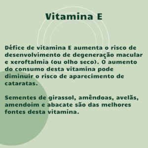 Rita Andrade Instagram - Visão & Nutrição 

Os alimentos têm o poder de nos dar ou tirar saúde. Nem sempre pensamos na saúde no prato 🥗, na importância e impacto dos nutrientes que ingerimos e nos podem (mesmo!) proteger contra, por exemplo, a degeneração da visão.

Sempre ouvimos dizer que a cenoura faz os olhos bonitos.. e faz de facto muito bem aos olhos, mas bonitos são todos 😅

Neste post quis mostrar que há alimentos e suplementos que são excelentes para a saúde ocular mas não posso deixar de lembrar que cada prato pode ser funcional e dar-nos SAÚDE no geral. ❤️

Em Portugal estima-se que 5% da população sofre de glaucoma (a principal causa de cegueira). Vamos lá fazer pequenas mudanças para grandes resultados e ver 👀 bem se temos os nutrientes necessários no prato 🤗

Para um plano alimentar personalizado pode marcar a sua consulta de nutrição funcional através do 911556990 na clínica MindEat (presencial ou online) ou marcar através da nossa agenda do site www.mindeat.pt👩🏼‍⚕️

PS: O olho da fotografia fui eu que fiz… 😅 #meufilhomeuamor
