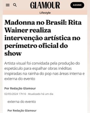 Rita Wainer Instagram - Entregamos!!! 670m2 de madonna. Finalmente COPACABANA virou um país! Feliz ano novo 💋