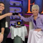 Rita Moreno Instagram - Tune-In Alert: Tonight on @entertainmenttonight's 'Spill The E-Tea', check out moi with one of my favorite peeps, my oldest grandson @justinfish26. Check Your Local Listings. Happy Mothers Day! #veryproudgrandma Check out @sholdr.limited, while you’re at it!