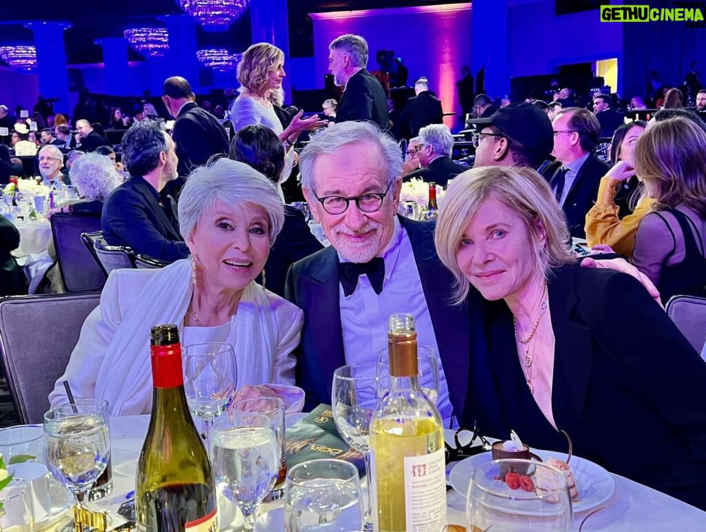Rita Moreno Instagram - What a great night at the DGA Awards honoring my genius friend, Steven Spielberg with the DGA Medallion… Such love in the room.