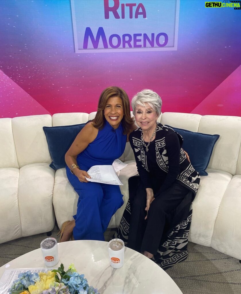 Rita Moreno Instagram - Thank you @todayshow and @hodakotb! #FastX is in theaters globally on Friday, May 19th! @craigmelvinnbc, thank you for presenting to me…you’ve got my number 😉