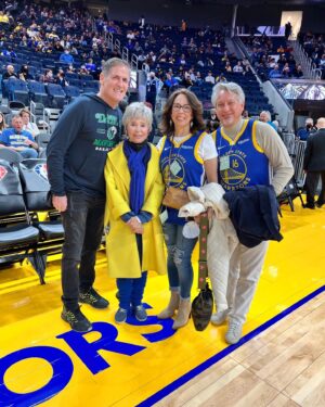 Rita Moreno Instagram - Had a blast rooting on my @warriors with Nandy and David last night - They even let me ring the bell too...My inner 10 year-old-self was released!!! 

Hey Warriors, you know where to find me, I want to do that again!!! 

Nice to meet you @mcuban!!