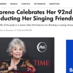 Rita Moreno Instagram – Who would have thought little Rosita from Humacao, Puerto Rico would be making headlines on her 92nd Birthday…I surely didn’t!!
Thank you everyone who helped make not only the past year but every year memorable. Here’s to the best one yet!!