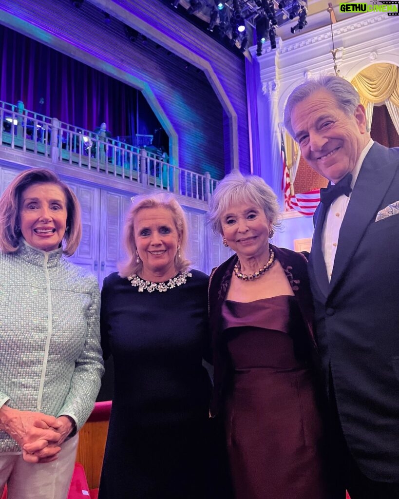 Rita Moreno Instagram - Last night I was thrilled to be honored with the Lincoln Medal along with Marlene A. Malek at the @fordstheatre's annual gala. You might recognize some influential figures in these photos who I admire greatly. ...Oh and we met the Biden's!!! What a treat last night was!!!