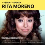 Rita Moreno Instagram - Here we are, the last Thursday in February...but certainly not the least! How bout this finale of films on @tcm for the last installment of #StarOfTheMonth? Wowzas!!! What was your favorite film this month?