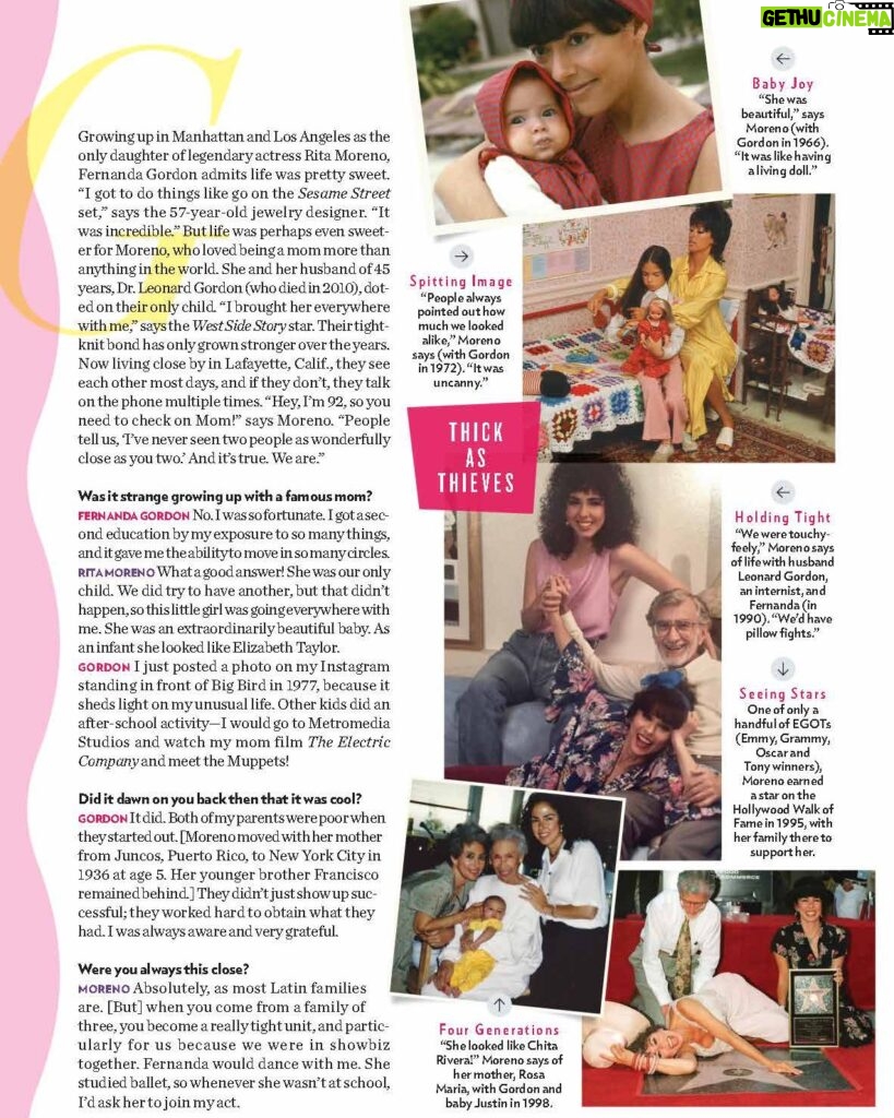 Rita Moreno Instagram - Nandy and my's special feature in People is on newsstands today! Find our love story in your favorite supermarket or on your favorite social channel...MINE! Happy Mother's Day to all! Special thanks to @gilliantelling for the beautiful story.