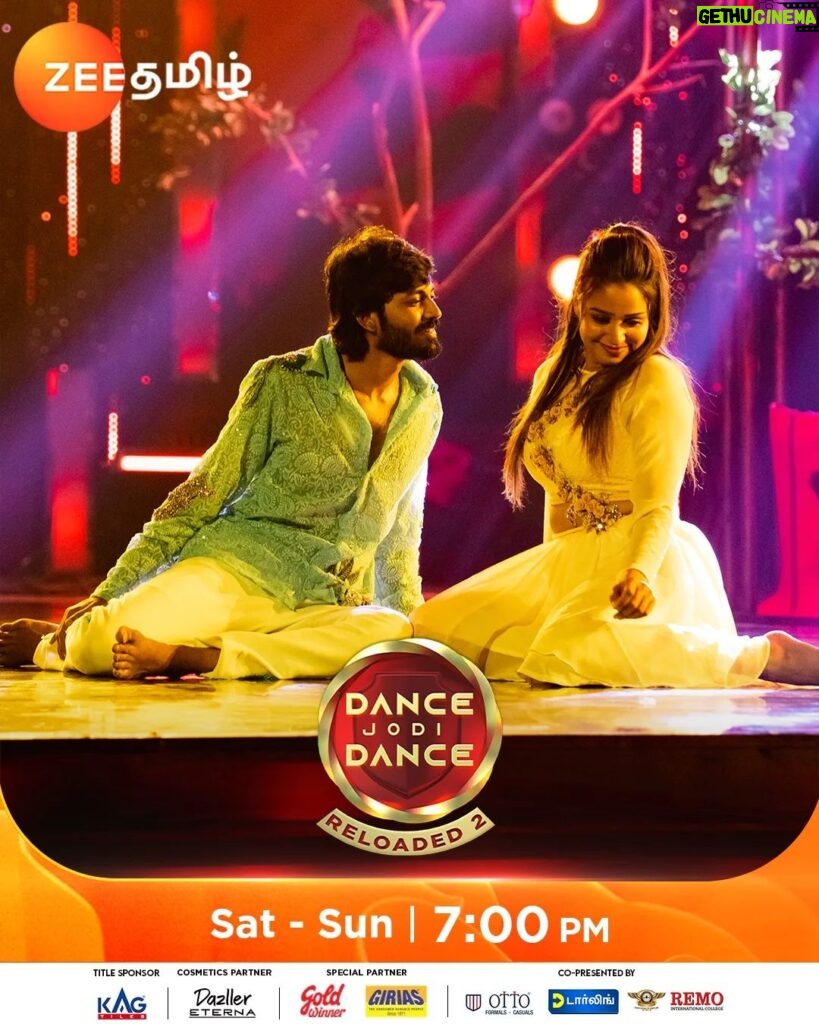 Riya Vishwanathan Instagram - yelLOVEs everywhere 💛 Dance Jodi Dance Reloaded 2 | Ticket to Finale | ஆடுகளம் Round | Sat and Sun 7PM. #DanceJodiDanceReloaded2 #DanceJodiDance #DJD #Guru #RiyaVishwanathan #ZeeTamil