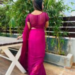 Riya Vishwanathan Instagram – Loving myself after a long time 🫶🏻 
In love with the work of the blouse @saleemakamal 
.
.
Saree @march8collection 
Blouse @saleemakamal 
Locay @rajkamalshootinghouse 
.
. 
#post #pic #picoftheday #ootd 
#saree #shoot #shootday 
#maha #zeetamil #sandakozhi 
#riyavishwanathan