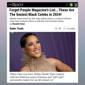 Robin Thede Instagram - I’m screaming!!! Not me on a list with Beyoncé and Rihanna??? Thank you for including me @the.root @shanellegenai!