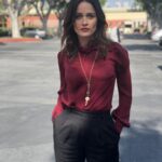 Robin Tunney Instagram - Shamelessly promoting my friend since Junior Year AP English. I’m wearing a necklace made by a company named @foundrae which my friend Beth fearlessly started a little over three years ago. She’s so talented, you have to check out her stuff. The shirt’s Prada but it’s 10 years old. Don’t worry you may be able to buy it on eBay if my show doesn’t last. Kidding. Not Kidding. definitely kidding.