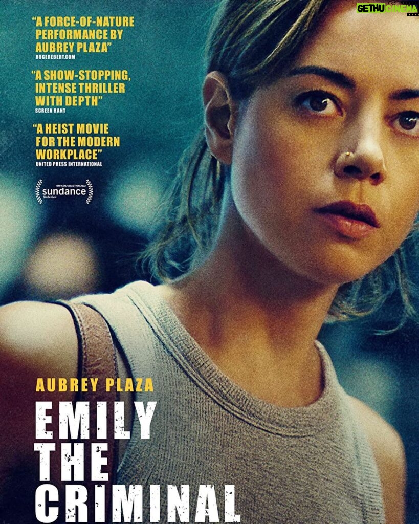 Robin Tunney Instagram - Aubrey Plaza got nominated for a Gotham Award for Lead Actress in this film. Finally, something in the news makes sense. Her performance is the best I’ve seen this year and the movie is fantastic. @emilythecriminal rent it watch @aubreyplaaza blow your mind.