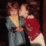 Robin Tunney Instagram - Nicky (in the blue coat) was destined to become an interior designer. He’s been throwing outfits like this together since the 80’s. Yes, that is a monochromatic yellow tie and shirt combo.