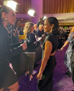 Robinne Lee Instagram - Last night was like a dream ten years in the making. Completely and utterly surreal. I don’t think there’s a way to put all my feelings into words. Certainly not in a short social media post. But a huge thank you to all who were there to celebrate with me last night. Extra special shout out, to my husband, and producing partner, Eric Hayes. And my publicist and bestie, Mia Ammer, for putting up with me during this crazy time. Annie and Nicholas are magical together on the screen. Huge congrats to them, and director, Michael Showalter for bringing this version of Solène and Hayes to life. And to @amazonprime for pulling out all the stops. What a wild and crazy ride it’s been!! 

#TheIdeaOfYou #theideaofyoumovie #proudauthormoment 

Dress: @maisonalaia 
Earrings: @karmaelkhaliljewelry 
Makeup: @lizomakeup 
Hair: @cheryltbergamyhair 
Eric’s suit: @kenzo