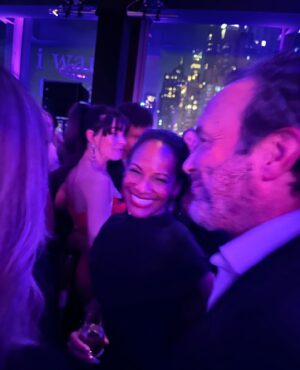 Robinne Lee Instagram - Last night was like a dream ten years in the making. Completely and utterly surreal. I don’t think there’s a way to put all my feelings into words. Certainly not in a short social media post. But a huge thank you to all who were there to celebrate with me last night. Extra special shout out, to my husband, and producing partner, Eric Hayes. And my publicist and bestie, Mia Ammer, for putting up with me during this crazy time. Annie and Nicholas are magical together on the screen. Huge congrats to them, and director, Michael Showalter for bringing this version of Solène and Hayes to life. And to @amazonprime for pulling out all the stops. What a wild and crazy ride it’s been!! 

#TheIdeaOfYou #theideaofyoumovie #proudauthormoment 

Dress: @maisonalaia 
Earrings: @karmaelkhaliljewelry 
Makeup: @lizomakeup 
Hair: @cheryltbergamyhair 
Eric’s suit: @kenzo