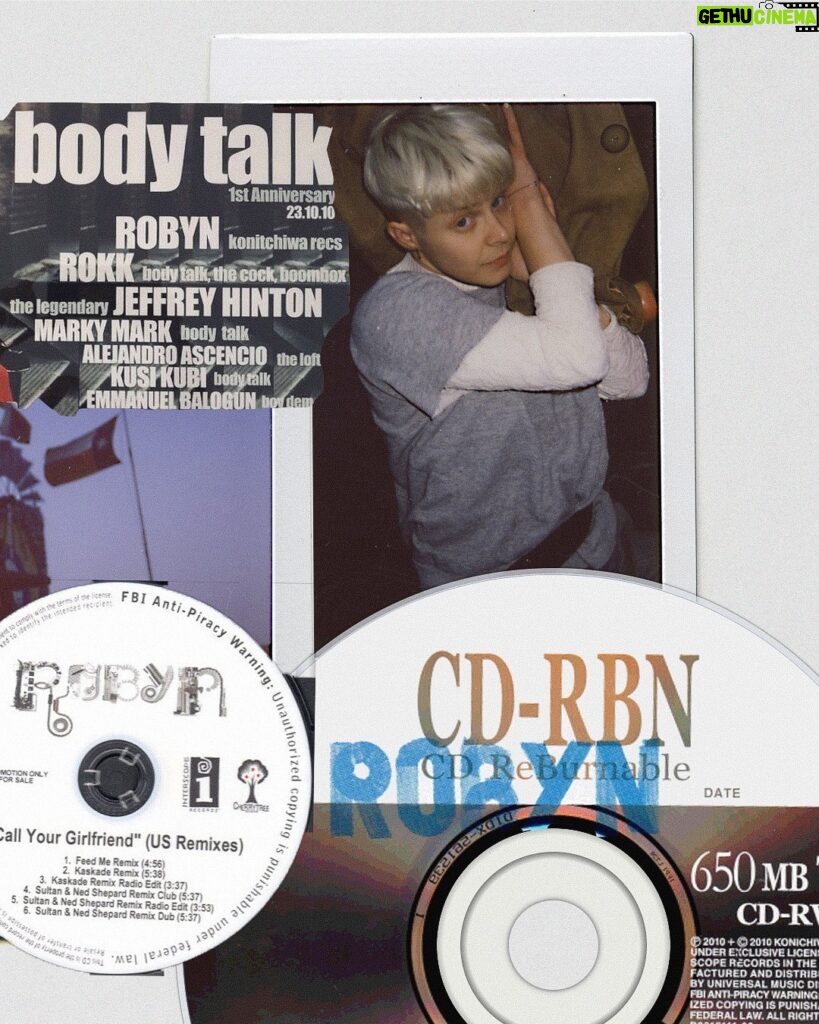 Robyn Instagram - Many people worked with me on the Body Talk albums. Gathered here are images of and from collaborators and friends and clips from a few of the things I did while touring the album in 2010 - 2013. A humble thank you to all the phenomenal people who helped me put this three part album, about the body and how it shapes the mind, together ten years ago.       Thank you @sandbergtimonen who designed the album artwork together with Mary Fagot (@fagogo) and who also put some of the memories on a grid for you, a throwback to a time that now seems both very far and very close. This is a celebration of all of you who are still listening to Body Talk! #bodytalk10