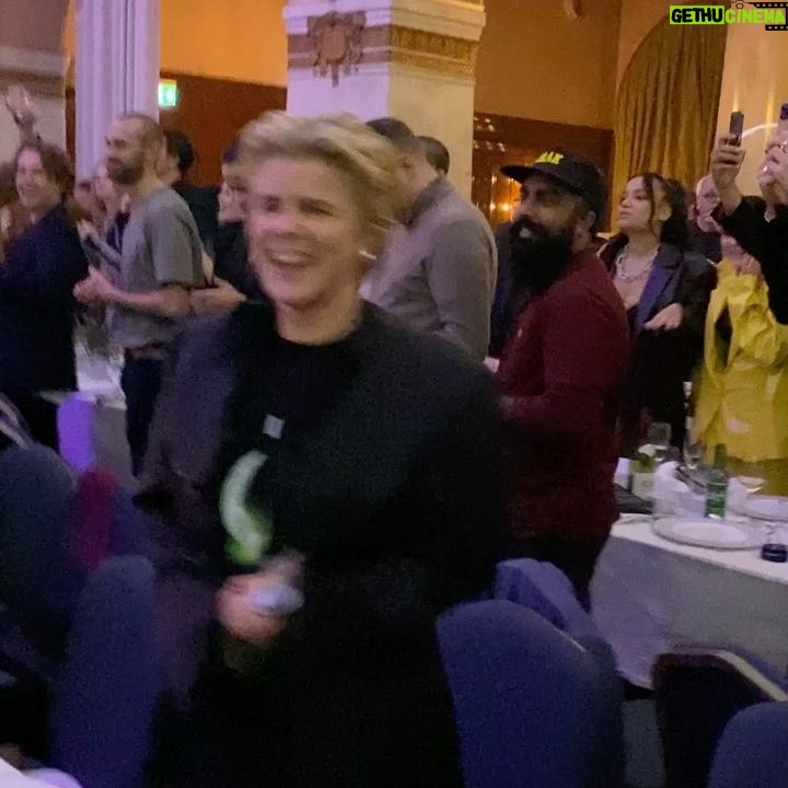 Robyn Instagram - First time in the audience singing Dancing On My Own. The honorary award from the Swedish Music Publishers organisation and the beautiful Neneh Cherry was there to hand it over to me. Im very grateful. Styled by @_nicowalker_ Hair by @fbjstockholm Make up by @kkullenbergmakeuphair