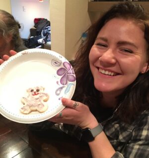 Robyn Brown Instagram - Decorating Christmas sugar cookies, eating super nachos, watching Christmas movies, drinking cocoa, and being together is what we do as a family the Saturday after Thanksgiving.  #familychristmastraditions #sugarsprinklesonthefloor #loudandfun #christmascookies #christmasisrightaroundthecorner