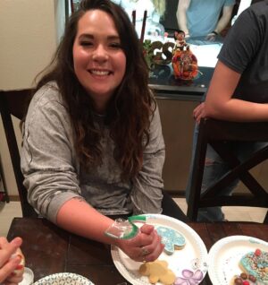 Robyn Brown Instagram - Decorating Christmas sugar cookies, eating super nachos, watching Christmas movies, drinking cocoa, and being together is what we do as a family the Saturday after Thanksgiving.  #familychristmastraditions #sugarsprinklesonthefloor #loudandfun #christmascookies #christmasisrightaroundthecorner