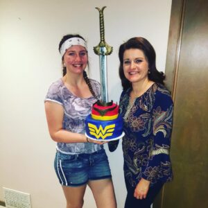 Robyn Brown Instagram - This sweet daughter of mine spent so much research and time making a Gluten free, Sugar free, Wonder Woman cake for my birthday this year.  I feel so loved!! She is really an amazing person and I hope we are always close.  #ilovebeingamom #awonderfullife #wonderwomancake #ilovewonderwoman