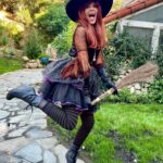 Robyn Lively Instagram – Happy Halloween Bwitches! 🔮 I piecemealed this costume from various thrift stores and it’s one of my favorites! 

#halloween #witch