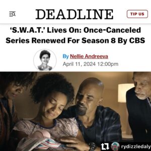 Rochelle Aytes Instagram - So Grateful!!!! #S.W.A.T Lives On!! 🔥🔥💥💥