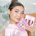 Roksana Janiszewska Instagram - ITS FINALLY HERE! 🌸 ROXI X REVOLUTION CHERRY BLOSSOM COLLECTION! 🌸 I have been working on this with @makeuprevolution for over a year and I’m so happy you guys can finally get it! I have illustrated the front cover and packaging myself which makes this collection super special! 🥰 My inspiration for this collection was everything pink and cute! I wanted to create an animated alter ego of myself for the cover, with super exaggerated gaming avatar like features! I hope you guys love it! 🥰 You can shop the whole collection WORLDWIDE now! 🌏🛍 On Revolutionbeauty.com #ad #ownproduct #roxixrevolution #revolutionxroxi