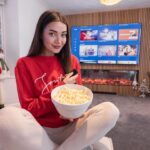 Roksana Janiszewska Instagram - #ad My Christmas break is sorted! 🎄Popcorn, hot chocolate and @itvxofficial ! The new streaming service is completely free and has so many new shows and movies! Go check it out! #itvxofficial #itvx