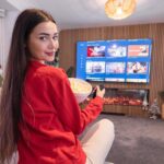 Roksana Janiszewska Instagram - #ad My Christmas break is sorted! 🎄Popcorn, hot chocolate and @itvxofficial ! The new streaming service is completely free and has so many new shows and movies! Go check it out! #itvxofficial #itvx
