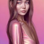 Roksana Janiszewska Instagram - So I did the AI generated avatar trend using the Lensa App! This is what I got 😅 Which one do you think looks most like me? The hair on the last one is so cool! 😯 #ai #aiart #aiavatar #lensa #aigeneratedart