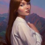 Roksana Janiszewska Instagram - So I did the AI generated avatar trend using the Lensa App! This is what I got 😅 Which one do you think looks most like me? The hair on the last one is so cool! 😯 #ai #aiart #aiavatar #lensa #aigeneratedart