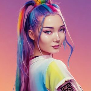 Roksana Janiszewska Instagram - So I did the AI generated avatar trend using the Lensa App! This is what I got 😅 Which one do you think looks most like me? The hair on the last one is so cool! 😯 #ai #aiart #aiavatar #lensa #aigeneratedart