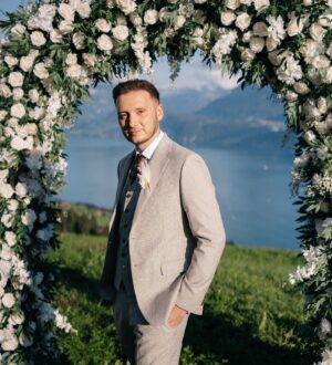 Roksana Janiszewska Instagram - Still can’t believe how beautiful our special day was ❤️ here’s a few more wedding photos with LOADS more to come yet! 😅 The second photo is of our juniper bonsai tree which we bought here in Switzerland for our tree planting ritual. This was such a lovely idea. We used soil from @villahonegg where we got married and symbolically planted and watered the tree together as part of our wedding ceremony. It’s a tree that symbolises our love and commitment. We will both look after the bonsai for decades to come and hopefully pass it down for generations. 🌲 photo by @anaketephoto