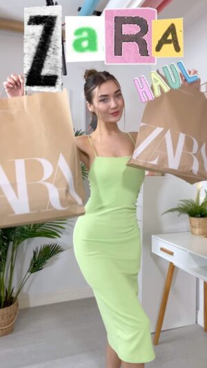 Roksana Janiszewska Instagram - ZARA Spring Haul! Full YouTube video coming on Wednesday! ☺️🎥 @zara #zara #spring #fashion #clothinghaul #reels