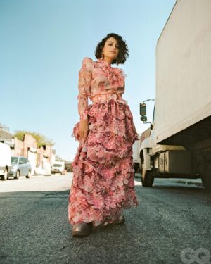 Rosaline Elbay Instagram - for @gqmiddleeast
Interview & story @rundoozz 
Photography @damien_phry 
Styling @junglelin 
Grooming @onyankopon4649 
Photo Assistant @marrrrrkim 
 
Earrings @fforfarah @shellhomage 
Shirt & skirt @zimmermann
Boots @newbottega