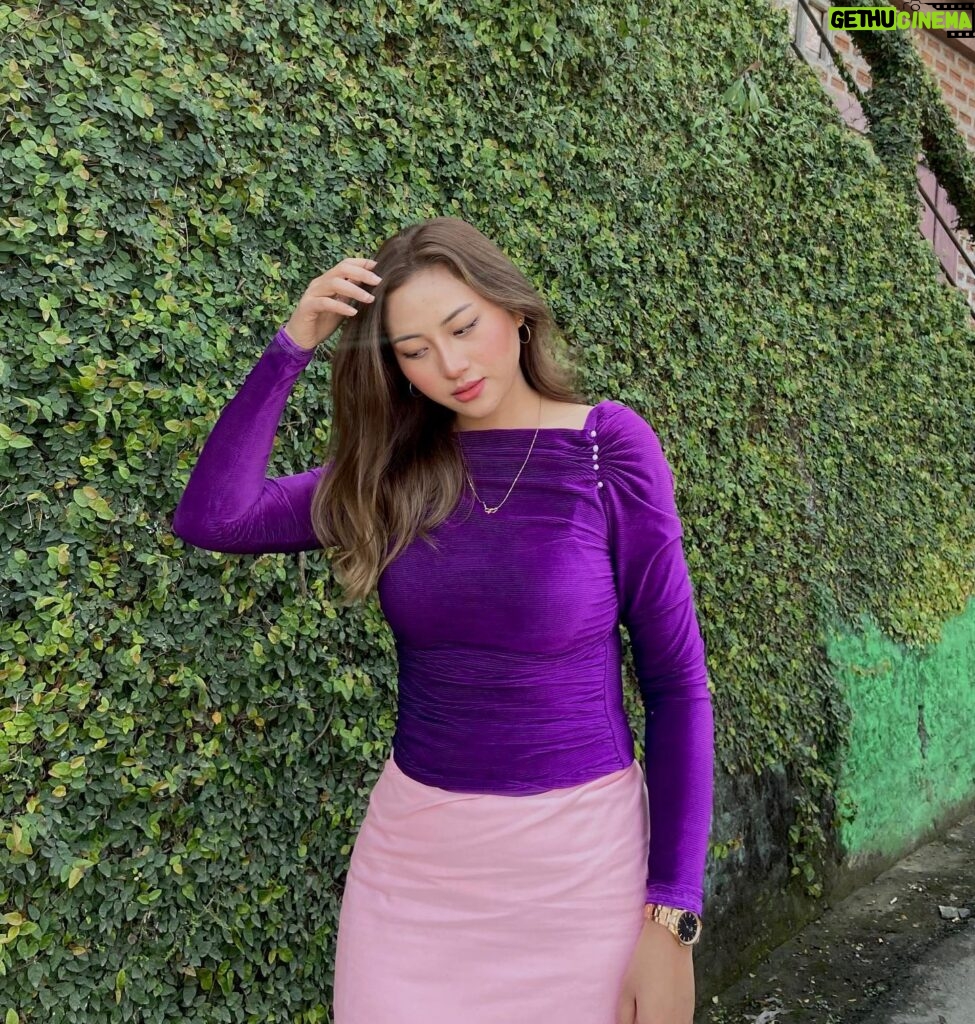 Rosangpuii Ralte Instagram - Wearing @abbacy_official 💜💜 #sunday #top #purplehearts #blessed