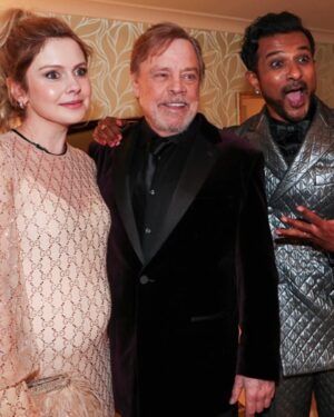 Rose McIver Instagram - Mum and dad went out ❤️ Huge congrats to Anatomy of a Fall, it was an honor to present Justine Triet the much deserved win! ❤️ @goldenglobes @cbstv