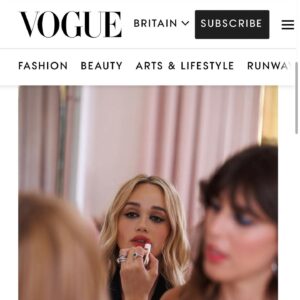 Rose Williams Instagram - Merci @guerlain @violette_fr and @britishvogue for a beautiful afternoon. Genius @violette_fr painted my face 🎨 her palettes are inspired by our great mother 🌍 - the wing of a butterfly, and a moth, the surface of the moon, a peacocks’ feather, and the petals of a rose. We draw inspiration from the same facets of divinity- 🌏 Thank you for sharing your creations and their wonderful story Violette. Elle est un génie 🌌🦚🌹🌝🦋✨ hair @patrickwilson @johnclarkhaircolour styling - me