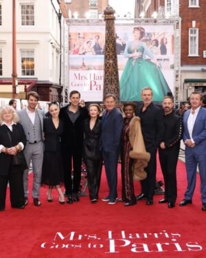 Rose Williams Instagram - what a treat to celebrate @mrsharrismovie last night 👗✨🇬🇧🇫🇷 I’ll be forever grateful for being a little part of this heartfelt ode to dreamers 🎥✨ @director_anthonyfabian 💐 thank you @dior @chercoulter @neilyoungbeauty @bjornkrischker ♥️