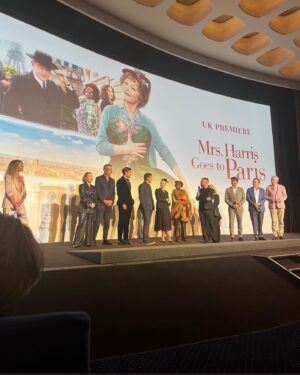 Rose Williams Instagram - what a treat to celebrate @mrsharrismovie last night 👗✨🇬🇧🇫🇷 I’ll be forever grateful for being a little part of this heartfelt ode to dreamers 🎥✨ @director_anthonyfabian 💐 thank you @dior @chercoulter @neilyoungbeauty @bjornkrischker ♥️