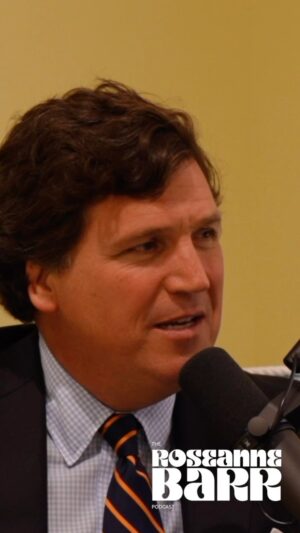 Roseanne Barr Instagram - Tucker on visiting Julian Assange in prison on today’s podcast episode.