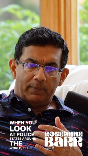 Roseanne Barr Instagram - This week’s podcast with Dinesh D’Souza was eye opening to say the least- check it out- and also please watch the film Police State! Even the most head in the sand libtard won’t be able to deny what’s happening any longer. The Truth is how we win! #policestate