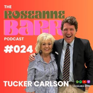 Roseanne Barr Instagram - Two bonafide American legends and notorious truth-tellers join forces in what is sure to be an illuminating episode. @tuckercarlson drops bombs about Julian Assange’s arrest and attempted murder by Trump appointee Mike Pompeo, the CIA’s complicity in the assassination of JFK, and how the manifesto of the Unabomber was prophetic. 
Strap in for this one.  Even YouTube won’t be able to throttle the views on this one! 
-Available on your favorite podcast platform and YouTube & Rumble