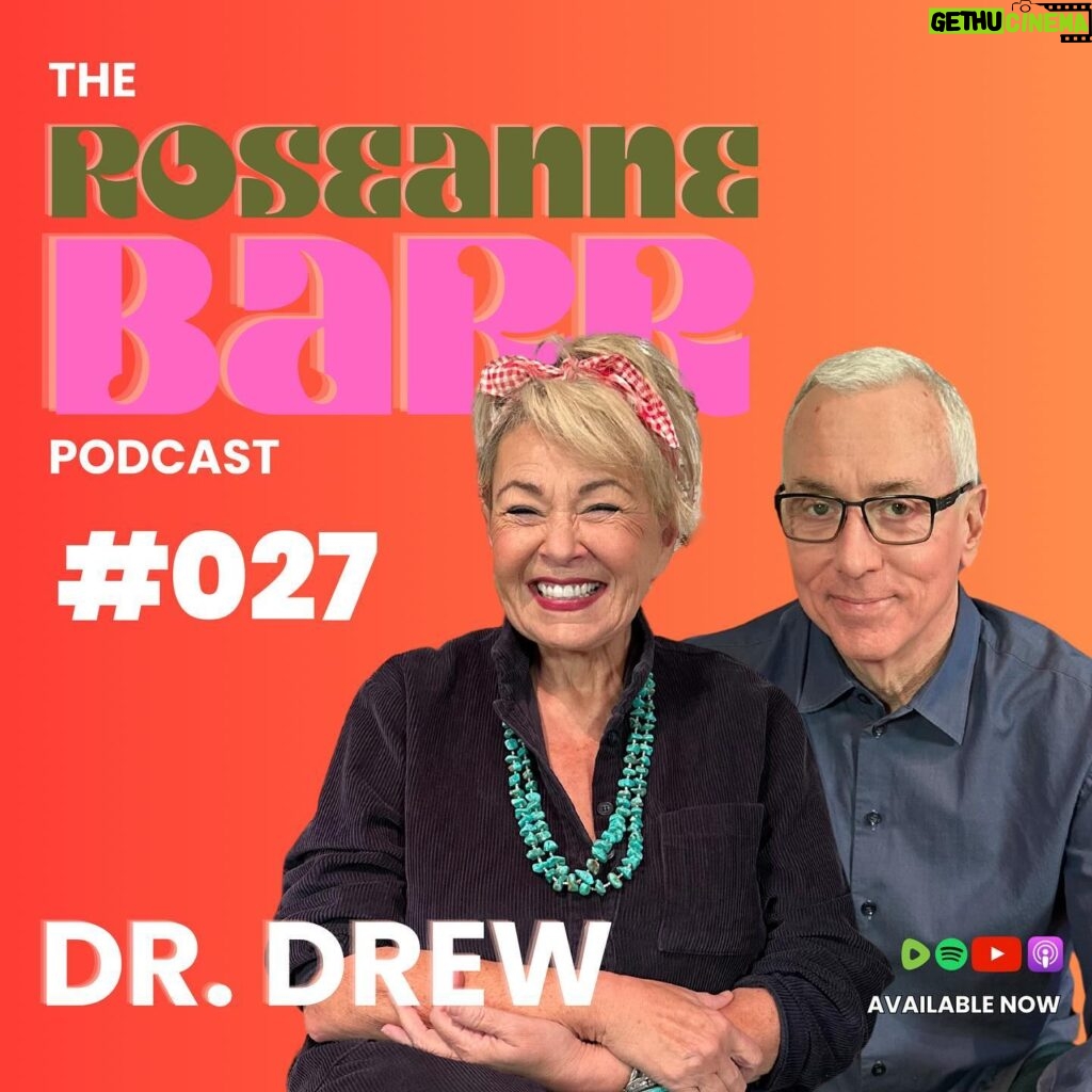Roseanne Barr Instagram - @drdrewpinsky joins to discuss his ascension from “trusted expert” to “Domestic terrorist conspiracy theorist.”  As a medically trained internist, Dr. Drew was brought up in the “old world” of medicine where you used the scientific method and peer-reviewed studies before injecting millions of people with experimental drugs. Since questioning the failure of the CDC, the W.H.O., and his former idol Anthony Fauci, Dr.Drew is now considered “fringe” by the evil One World Government. He also tells me I’m dead inside!