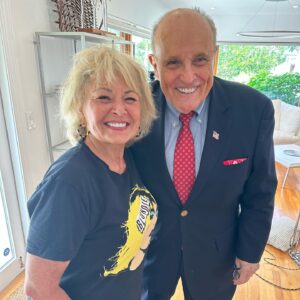 Roseanne Barr Instagram - America’s Mayor and fellow Fulton County indictee @therudygiuliani joins me to talk about Trump’s many court cases and covers the mass election fraud of 2020. He also blows the lid on Joe Biden’s lifelong corruption, his onset dementia, and his incredible stupidity. Rudy has worked alongside Joe Biden since their early days in government and even helped co-author the 1994 crime bill with Joe Biden.  Rudy blows the lid on some shocking stories about the “Big Guy” and his sordid past. **available now on your favorite podcast platform   YouTube & rumble!