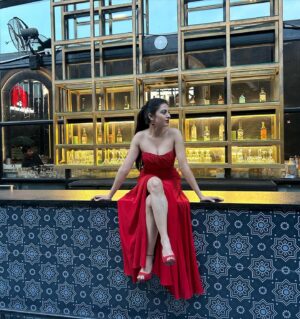 Roshni Sahota Instagram - Colour of Love ❤️ 

Click: @naveenbabu_macherla_official 
#valentines #day #love #february #red #dress #selflove #photo #photooftheday