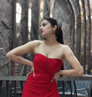 Roshni Sahota Instagram - Colour of Love ❤️ 

Click: @naveenbabu_macherla_official 
#valentines #day #love #february #red #dress #selflove #photo #photooftheday